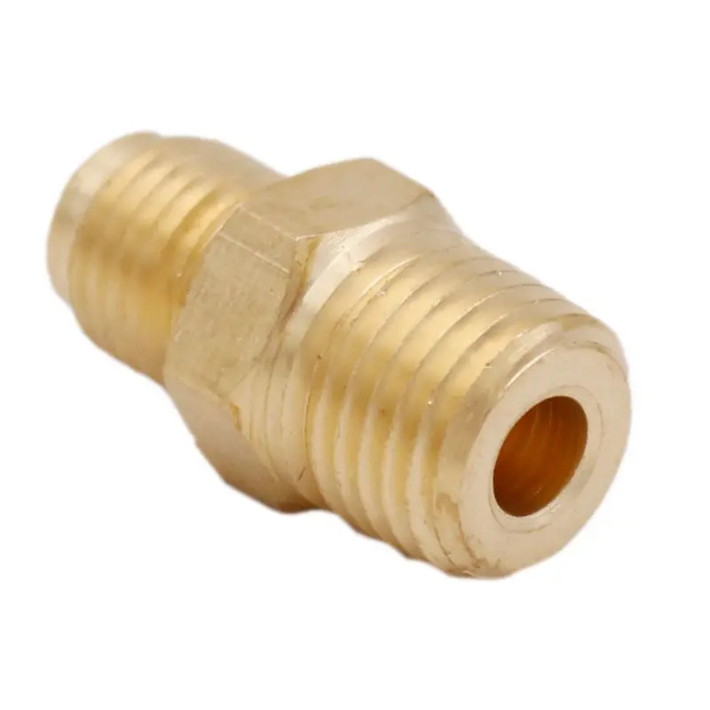 Латунный фитинг адаптер 1/4 &quotMFL x 1/4&quot Мужской NPT латунный замена регулятора