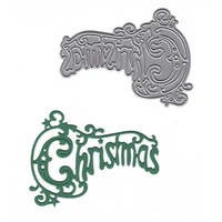 letter christmas metal cutting dies stencils for diy scrapbooking decorative embossing suit paper card die cutting template