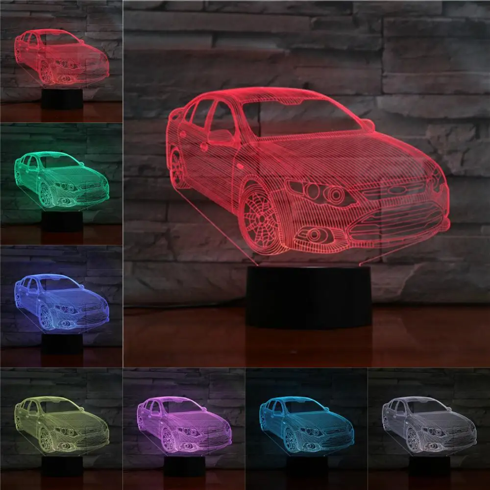 VCity 3D ночной Светильник Новинка Настольная лампа светодиодный светильник ing