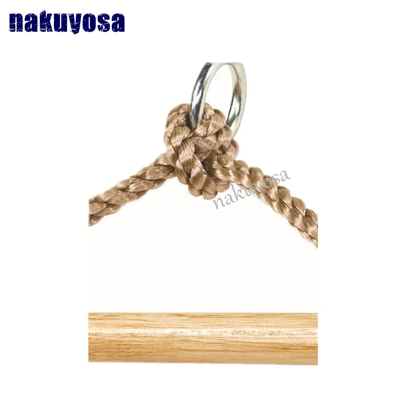 

Kids Play Outdoor Indoor Floor Wood Rope Ladder Toys Playground Games For Children Climbing Swing Wooden 5 Rungs PE Rope Ladder