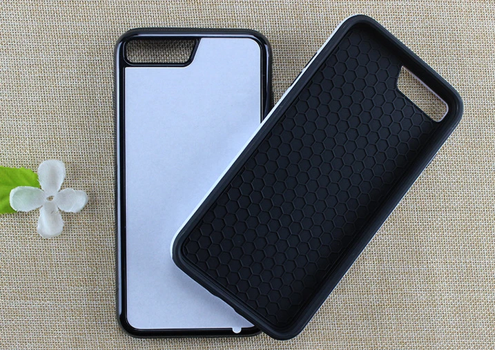 MANNIYA Blank Sublimation 2 в 1 ТПУ + ПК Жесткий двойной чехол для iphone 7 plus 8 с алюминиевыми