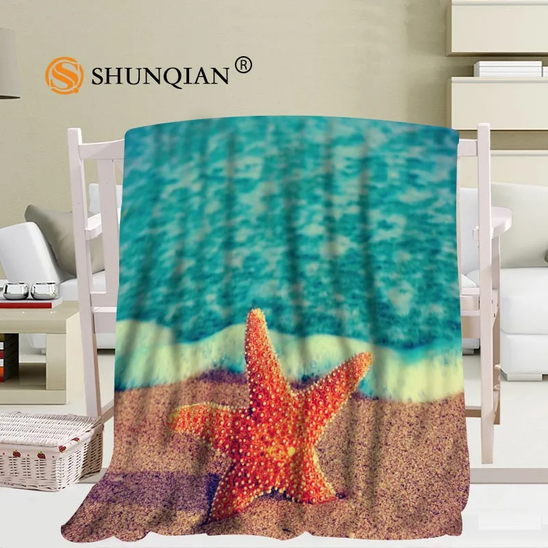 comprar Cobertor Personalizado Starfish Cobertor Macio Diy Sua Imagem Decoração Quarto Tamanho 56x80 Polegada, 50x60 Polegada, 40x50 Polegada