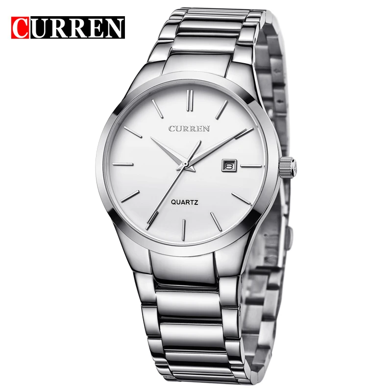 

Top Luxury Brand CURREN Men Watch Minimalist Stainless Steel Quartz Wristwatch Casual Waterproof Date Display Male Clock relojes