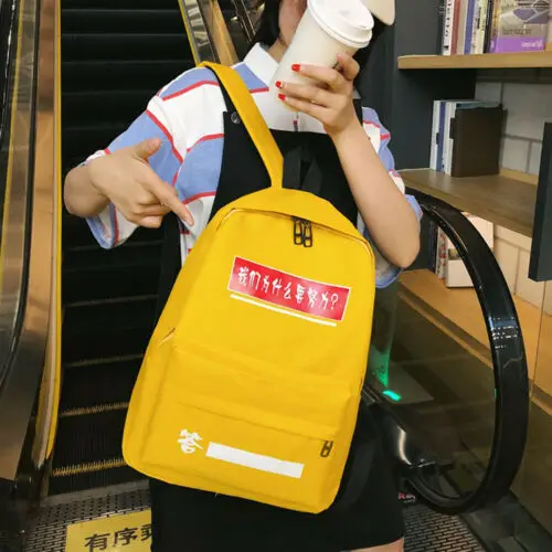 

Women School Backpack Rucksack Canvas Shoulder Bookbag Girl Student Travel Bag