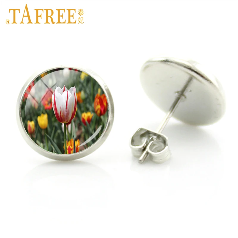Модные женские подвески TAFREE в виде цветов тюльпана для свадебвечерние украшения