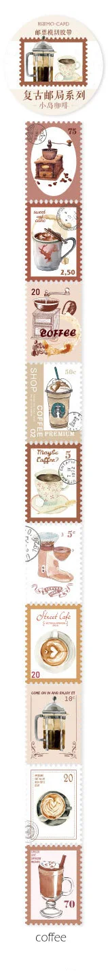 coffee 2,5 см* 5 м Ретро Цветочный штамп для росписи Васи клейкие ленты наклейки Скрапбукинг маскирующая лента школьные офисные принадлежности Bullet Journal sl2095 - Цвет: coffee