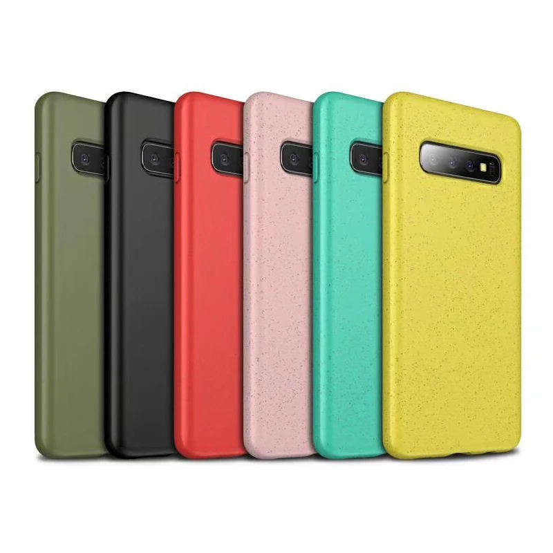 YHBBCASES для Samsung Galaxy S10 Plus Одноцветный мягкий чехол S10e смесь пшеничной соломы