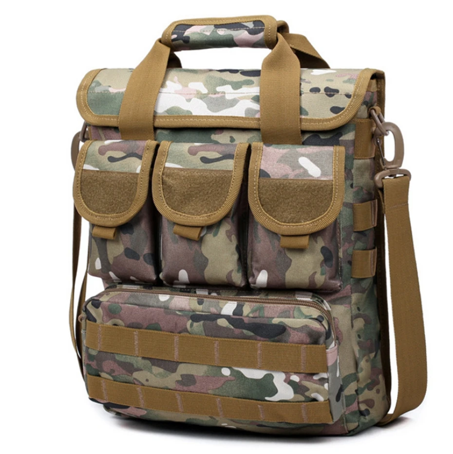 

YINGTOUMAN Portable Multifunction Fishing Bag Canvas Fishing Lure Reel Shoulder Waist Backpack Bag for Fishing Camping Tool Bag