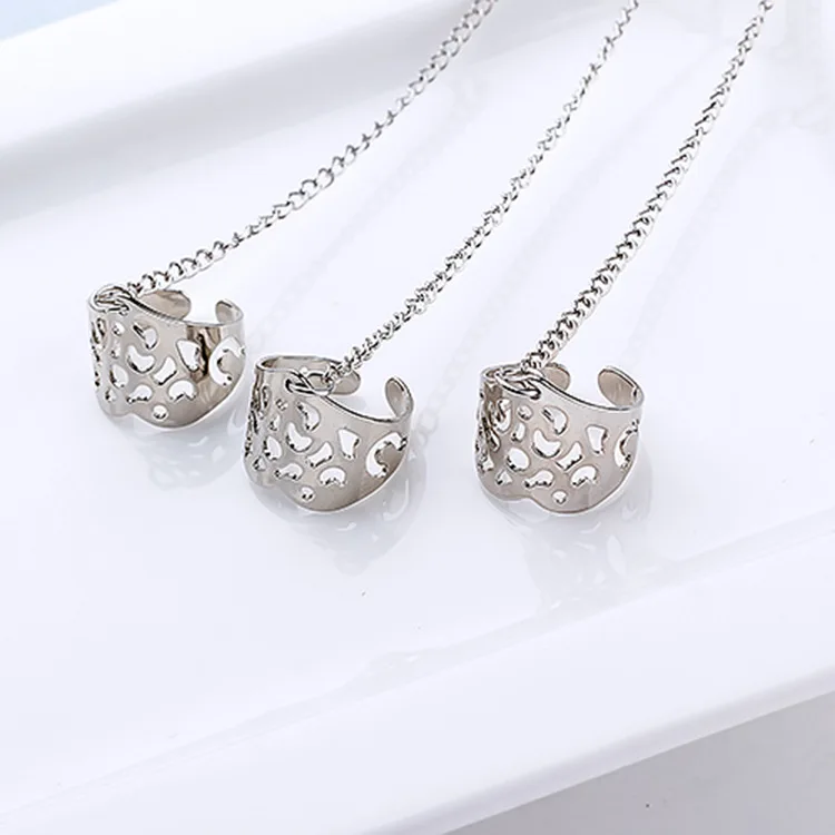 Модные украшения Сталь и Титан Винтаж резные полые кисточкой цепи изысканный