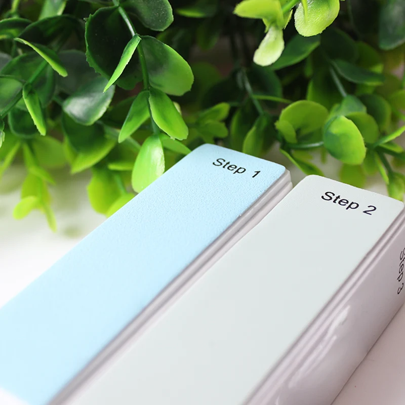 2 шт./лот 4 сторонние шлифовальные блестящие блоки буферы для ногтей Педикюр