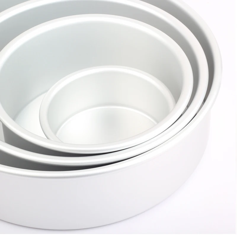 Aluminium Alloy Fondant Cake Round Shape Removable Bottom Molds Chiffon Tool for the Kitchen Baking Decorations 301-0276 | Дом и сад