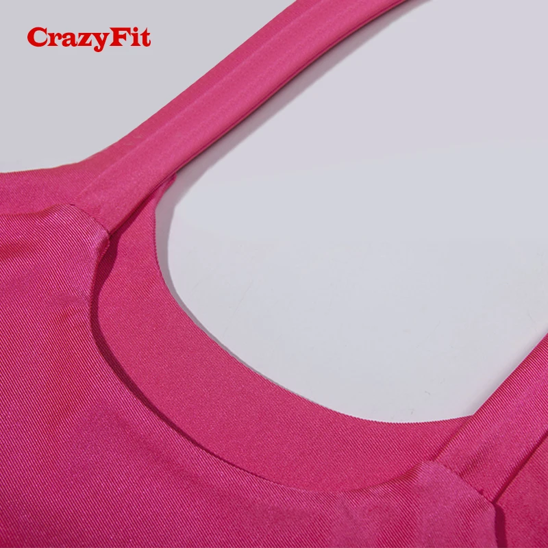 CrazyFit 2018 штаны для йоги с высокой талией черный розовый сексуальный ремешок