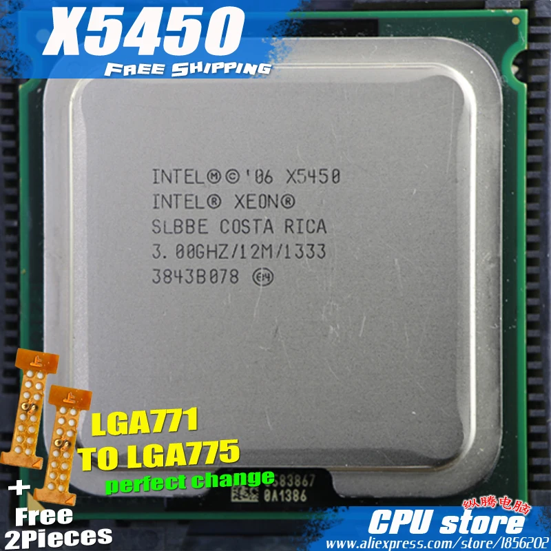 Intel Ксеон X5450 3 0 ГГц/12 м/1333 процессор близко к LGA771 Core 2 Quad Q9650 Процессор работает на LGA