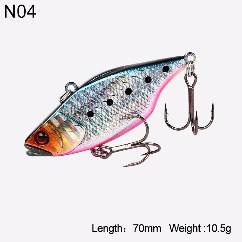 5297-70mm-10.5g-N04 Kingdom рыболовные приманки свинцовые губы VIB качество Профессиональные искусственные приманки 7 см 10,5 г тонущие рыболовные снасти жесткие воблеры 5297 - Цвет: 5297-70mm-10.5g-N04
