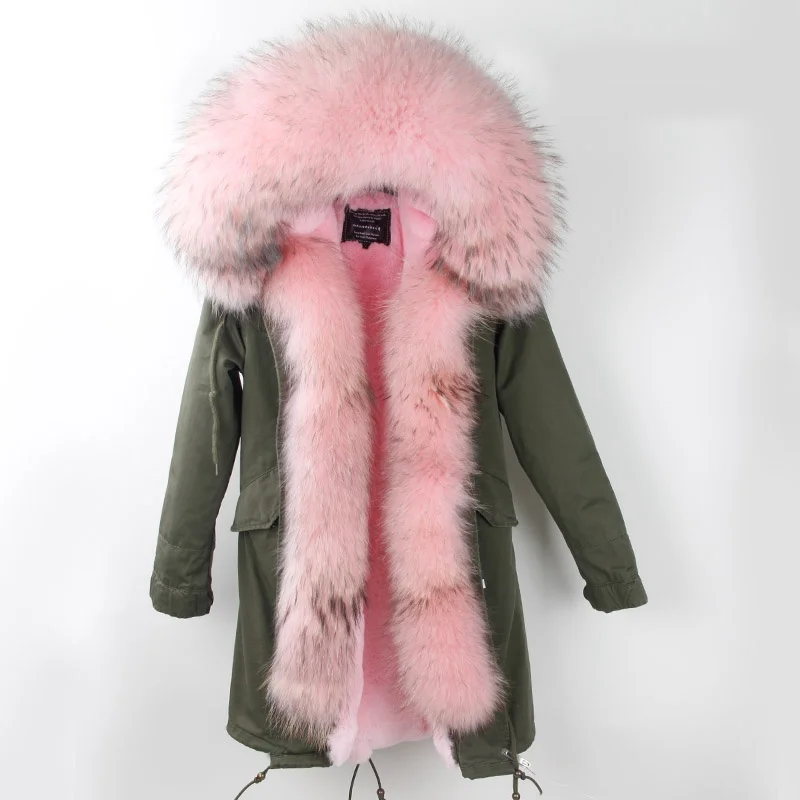 Для женщин S зимняя куртка пальто теплые куртки реального енота с капюшоном и