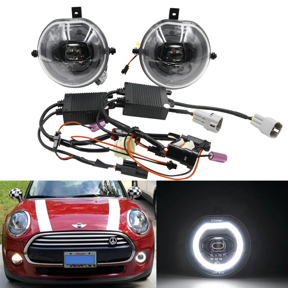 Для Mini F55/F56 F54 Clubman F57 30 Вт полный светодиодный гало кольцо DRL дневные ходовые огни