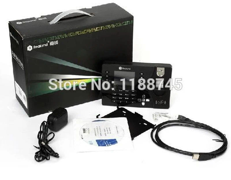 Commercial Realand A-C081 2.4" TFT Fingerprint PIN Card Time Attendance Clock USB | Безопасность и защита