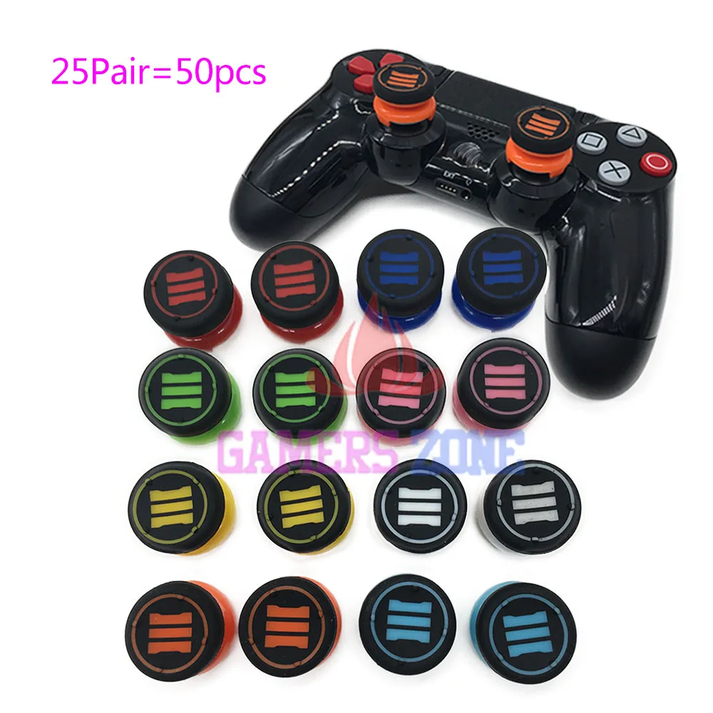 25 пар = 50 шт. для Sony Dualshock 4 DS4 мягкие аналоговые джойстик ручки крышки PS4
