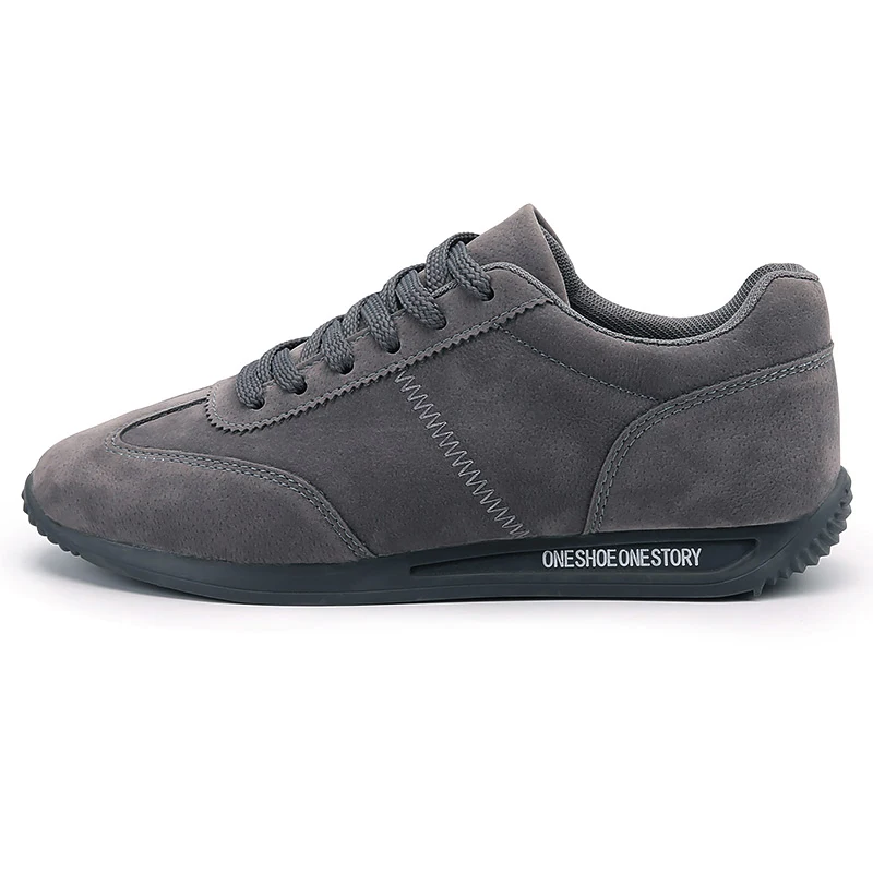 Men Genuine Leather Running Shoes Lightweight Outdoor Sneakers Breathable Mesh Sports Trainner Pig | Спорт и развлечения