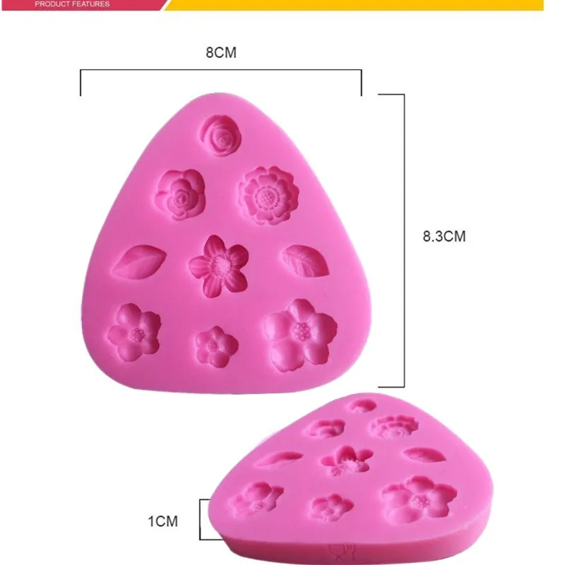1 шт. силиконовая форма в форме цветов | Дом и сад