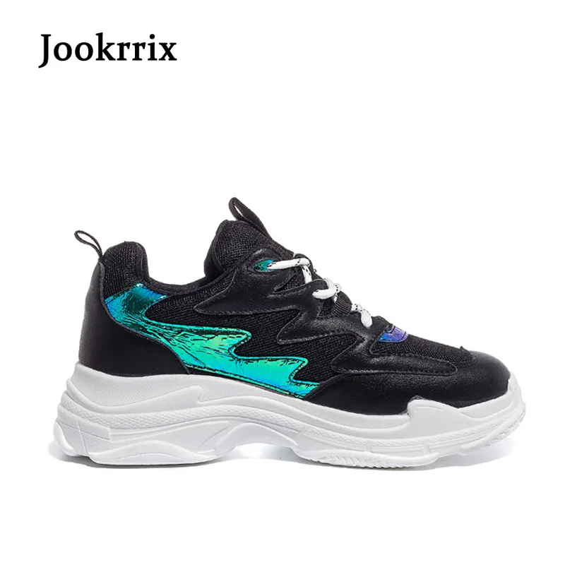 Jookrrix 2018 осенние модные женские Повседневное белые туфли Для женщин кроссовки для