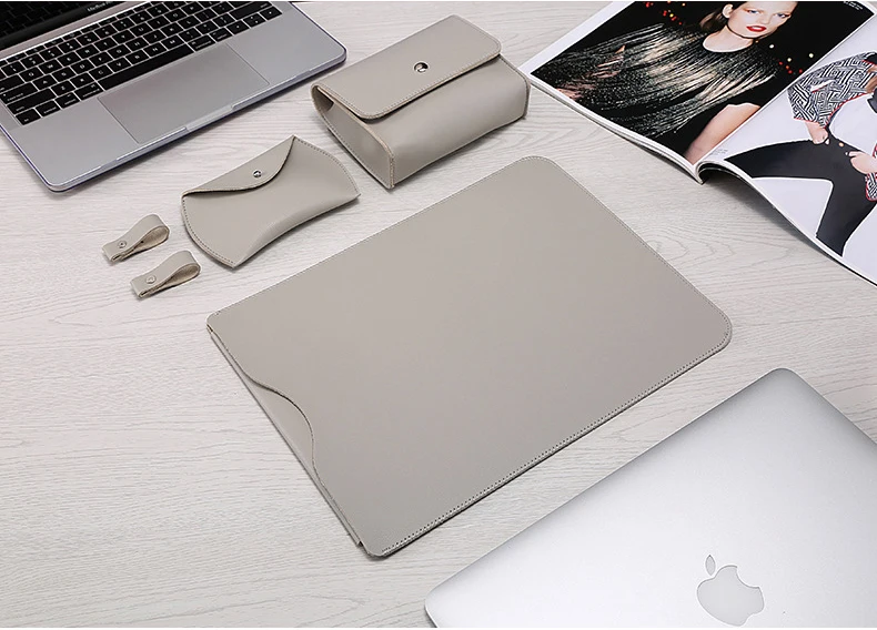 Сумка из искусственной кожи для ноутбука Macbook Air 13 Чехол 11 12 15 сенсорная панель для ноутбука Xiaomi Mi 13,3 15,6 Surface Pro 4 5 6 Чехол