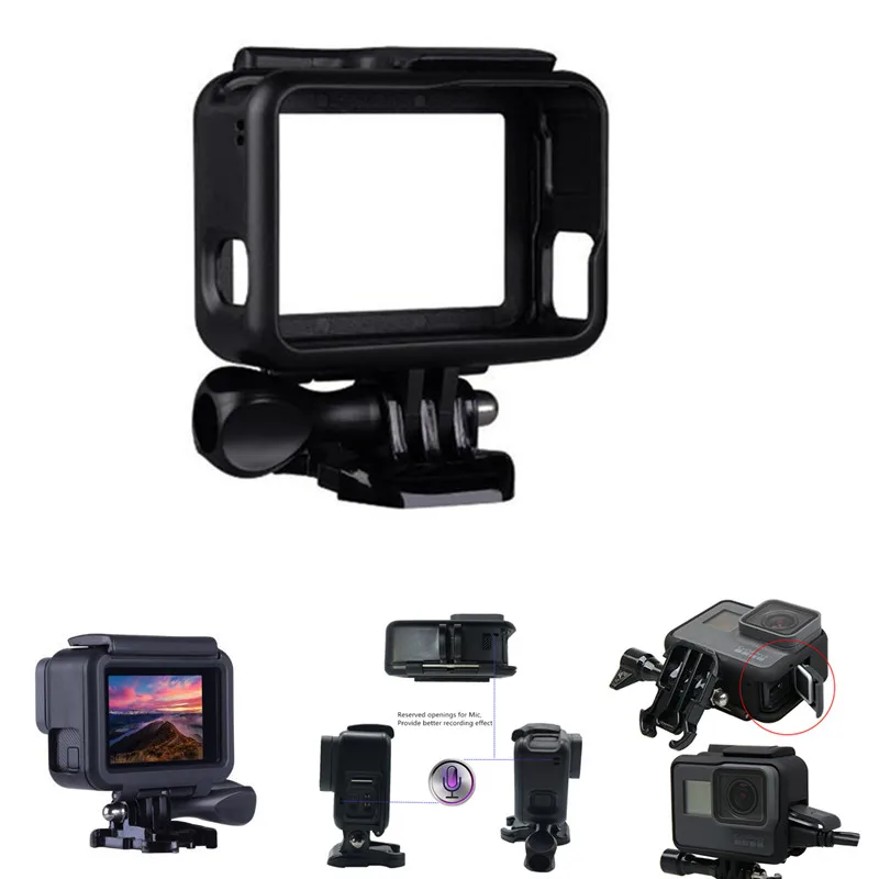 Suptig For GoPro Accessories Protective Frame Case Camcorder Housing Case For GoPro Hero2018 Hero5 6 Hero 7 Black Action Camera
