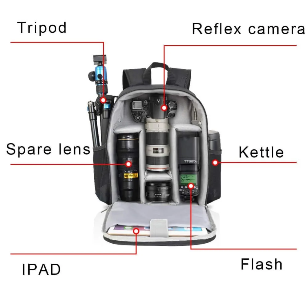 DSLR камера сумка чехол рюкзак сумки на плечо для Leica Nikon Canon sony Panasonic Pentax Olympus Fujifilm/Dji Mavic 2 Pro Air