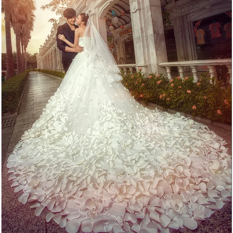 Красивое белое свадебное платье Эмили роскошное Цветочное 2020 бальное для милой