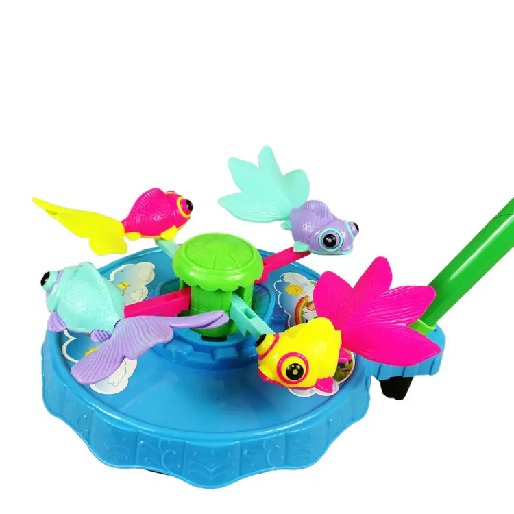 Детские игрушки ходунки колесо для малыша толчок поворотная пластина золотой