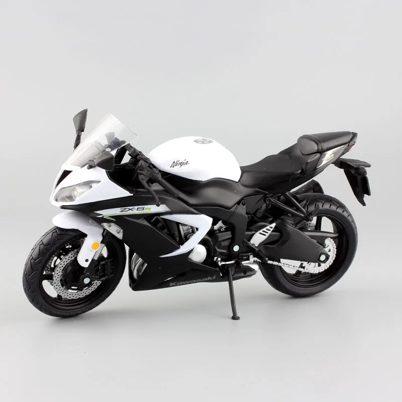 Ninja ZX6R White 1:12 Масштаб Мини Кавасаки ниндзя ZX-6R спортивный велосипед металлический мотоцикл литье под давлением Спортивная шоссейная Модель Коллекция автомобилей игрушка для детей - Цвет: Ninja ZX6R White