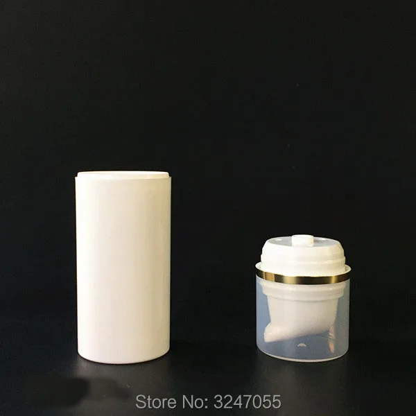 15ml30ml50ml30шт/партия высококлассная белая пластиковая безвоздушная бутылка для