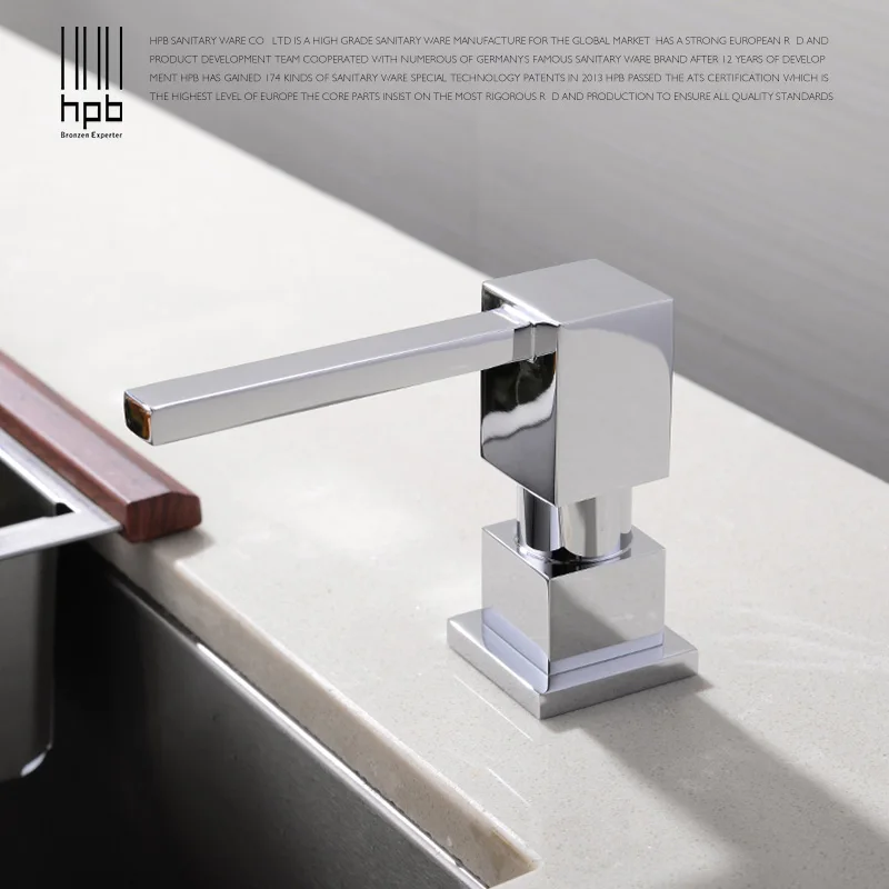 HPB кухонные диспенсеры для мыла на бортике хромированные полированные кухни