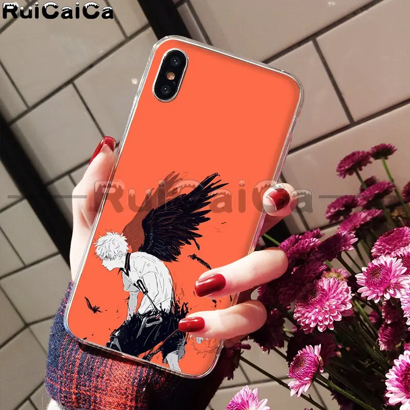 RuiCaiCa Haikyuu Хината атак аниме ТПУ Мягкий силиконовый чехол для телефона для iPhone X XS MAX 6 6S 7 7plus 8 8Plus 5 5S XR