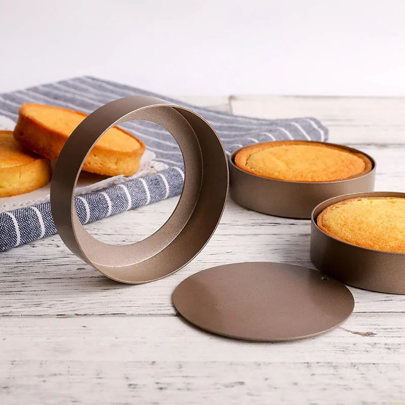 Practical Tart Mold Mini Metal Pie Pans Round Removable Baking Mould Egg Tart Molds Cookies Pastry Dessert Making Tools