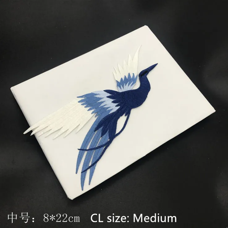 

New arrival 10 pcs Big bird Embroidered patches iron on Jeans coat tshirt bag shoe hat decor repair Motif accessory diy