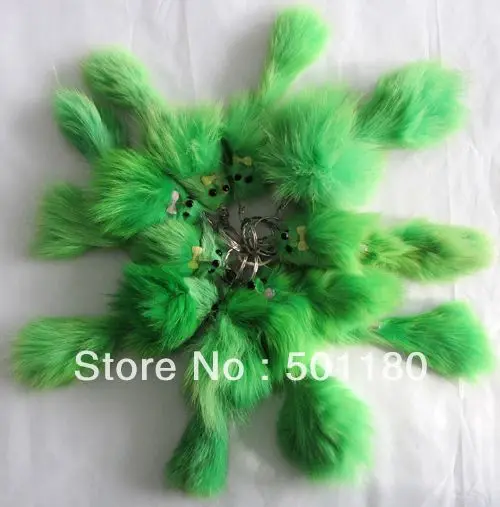 

free shipping small fox keychain for mobile fur colors natural real fox fur