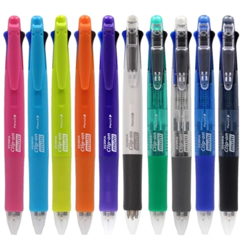 Ручка шариковая Zebra B4SA1 5 в 1 0 7 мм 4 цвета с зажимом механические карандаши 3