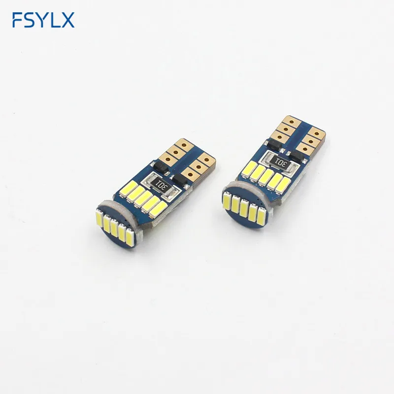 Светодиодная лампа для внутреннего освесветильник FSYLX 501 T10 W5W 194 168 canbus 15SMD 4014 автомобиль