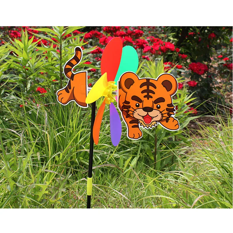 Colorfulgarden украшения DIY 3dthe собака ветряная мельница с животными ветра вертушка волчок двор сад на открытом воздухе Классические игрушки