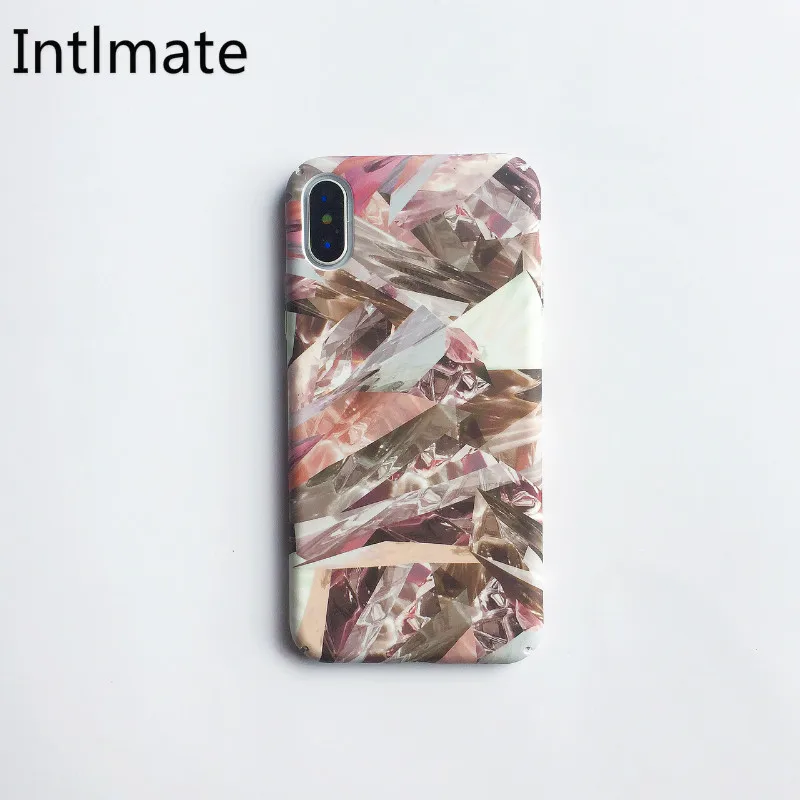 INTLMATE Fashion Case For IPhone 6 6S 7 8 SE X Plus Cover Marble Patterned Silicone S 5S 5 Phone Bag |