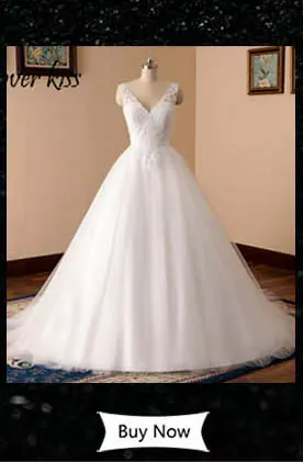 Lover Kiss Vestido De Noiva Бальные платья без рукавов с v-образным вырезом для невесты, свадебные платья с кружевной аппликацией, реальное изображение, платье для свадьбы