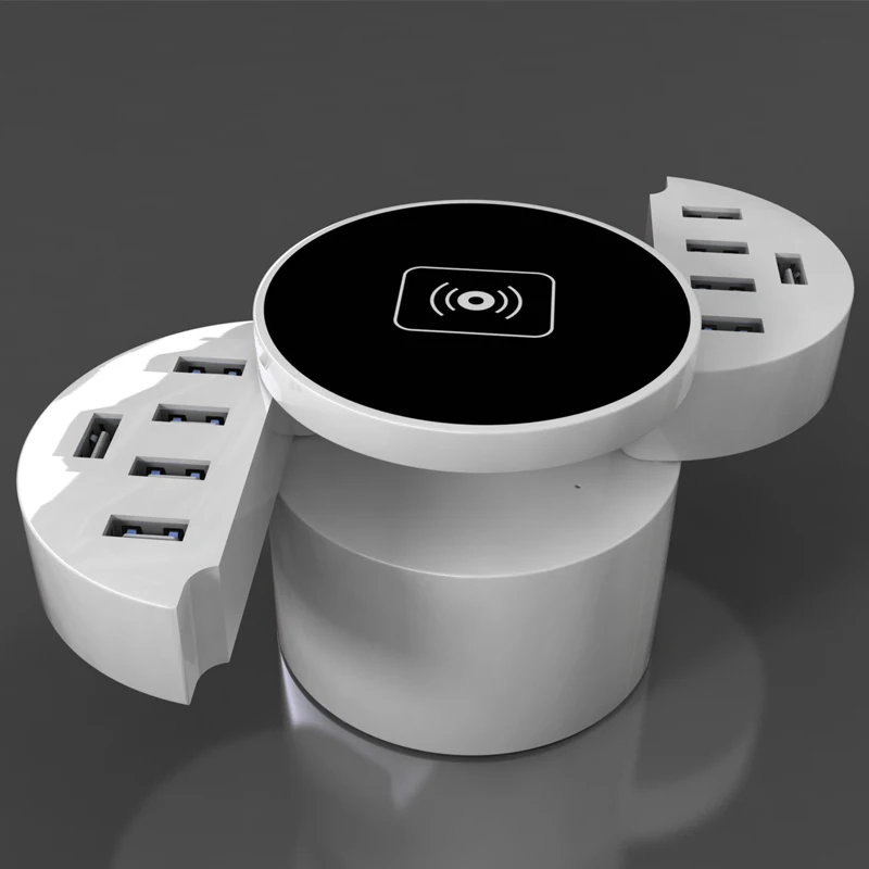 Беспроводное зарядное устройство для смартфонов Huawei iPhone с 8 USB-портами и