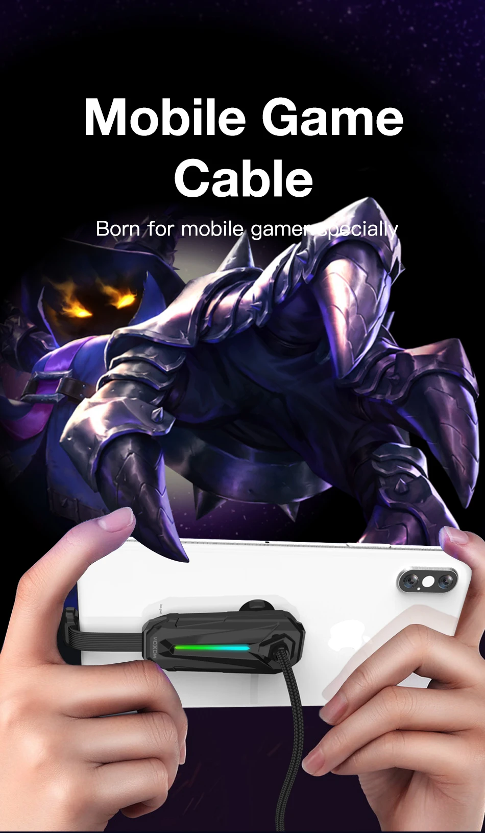 MOXOM type-C USB кабель для iPhone X XR XS Max 8 7 6 Plus Кабель для быстрой зарядки для iPhone 5S 5 кабели для мобильных телефонов