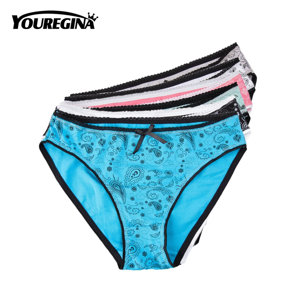 

Трусы женские YOUREGINA хлопковые с низкой посадкой, 6 шт./лот, M L XL