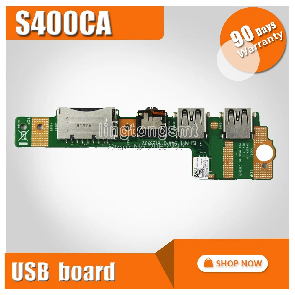 Для For Asus X402C X502C S400CA S300CA F502C ноутбук аудио USB IO Плата интерфейс SD карта плата