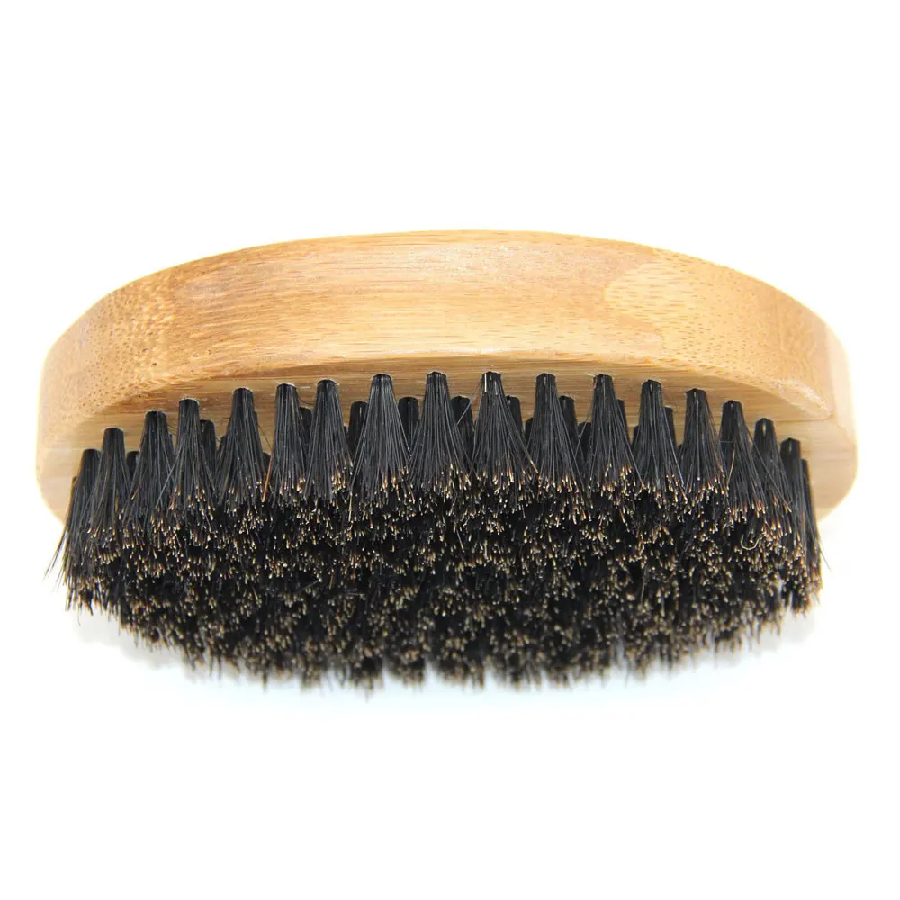

Natural Boar Bristle Beard Brush Mini Mens Mustache Hair Shaving Facial Cleaning