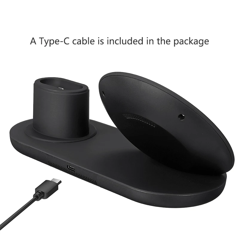 3 в 1 Беспроводное зарядное устройство для iPhone samsung 10 W Qi быстрозарядная станция беспроводная док-станция для зарядного устройства для Apple Watch 1 2 3 4 AirPods
