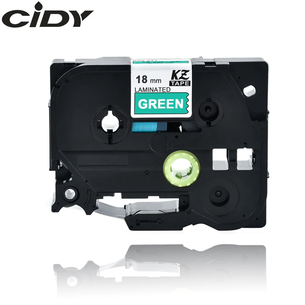 

Cidy, 1 шт., совместимый с P-touch флэш-дисплей, tz745, tze745, TZe 745, tz 745, белый на зеленом для brother