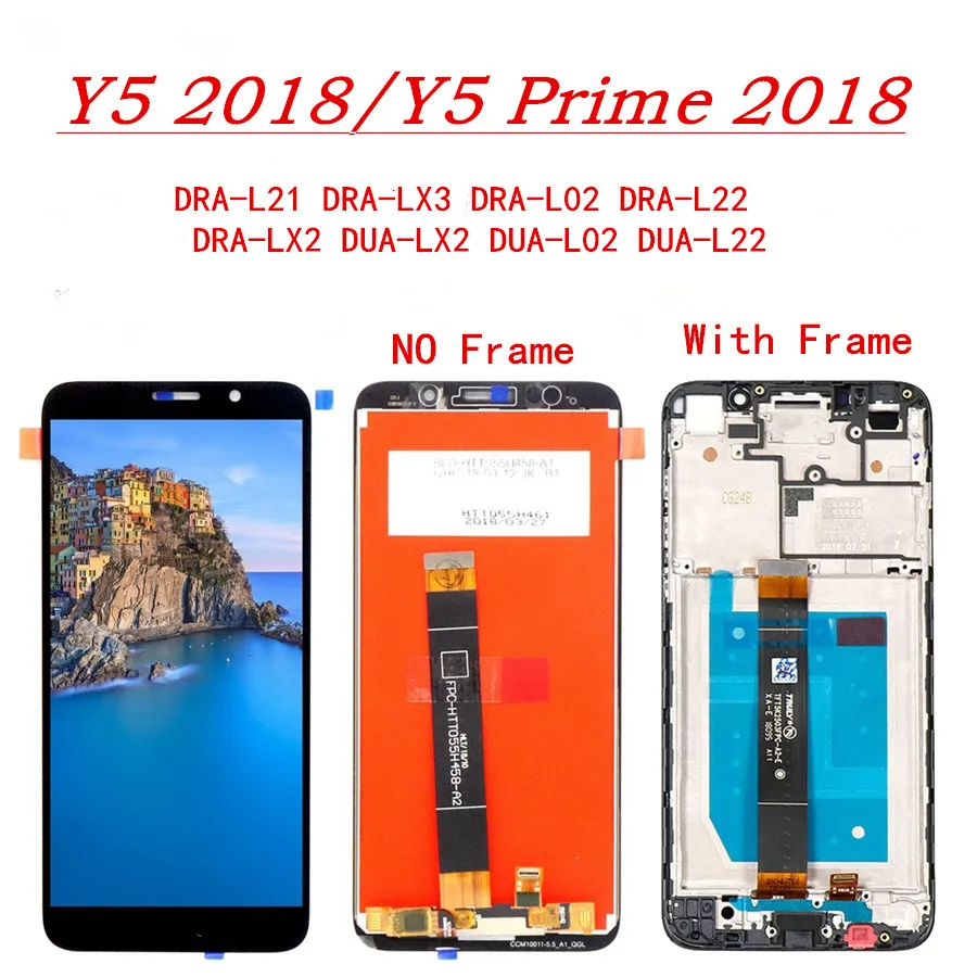Для huawei Y5 2018 ЖК Дисплей Сенсорный экран планшета Ассамблеи Замена для Pro 2018/Y5
